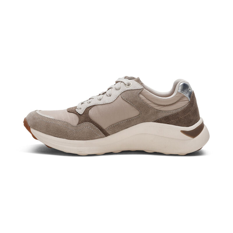 Molly Lace Up Women Sneakers Taupe - Aetrex Middle East